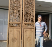 835- 200 YEAR OLD CARVED CHINESE DOORS