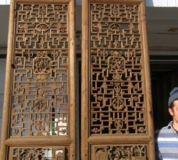 836- 200 YEAR OLD CARVED CHINESE DOORS