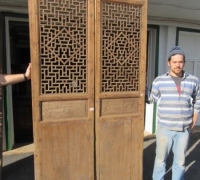 844- 200 YEAR OLD CARVED CHINESE DOORS