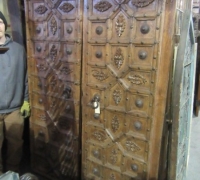 913-ANTIQUE PRS. OF CASTLE DOORS - ABOUT 300 YEARS OLD!- 86'' h x 54'' w