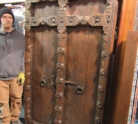 914-ANTIQUE PRS. OF CASTLE DOORS - ABOUT 300 YEARS OLD!- 76'' h x 47'' w