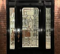 14B....EXAMPLE OF FINISHED AND INSTALLED....3 MATCHING  40" W X 84" H C. 1880 AVAILABLE