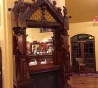 2C..2ND FINEST MANTLE MADE IN THE USA....FRANK FURNESS...QUOTE FROM THE METROPOLITAN MUSEUM NYC ...13 FT H C. 1880