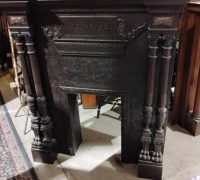 6H-Great-Carved-Small-Antique-Mantle.50-w-c.-1880
