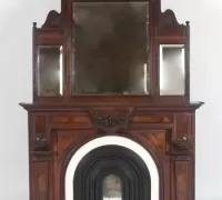 19A... Height 103in; width 71 1/2in; depth 12 3/4in....C. 1880