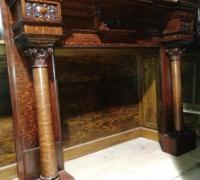 23E-Great-Carved-Antique-Mantle-c.-1880.66-w-x.-54-h