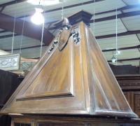357A -ONE OF THE FINEST CARVED ANTIQUE MANTLES IN THE WORLD !!!!!! 3\'\' DEEP CARVED CASTLE MANTLE WITH THE FINEST DETAILING. - CIRCA 1870 - 86\'\' W X 29\'\' H X 9 FT. 9 IN. H - WALNUT - MINT CONDITION WITH ORIGINAL HOOD TOP- SEE #357A TO #360