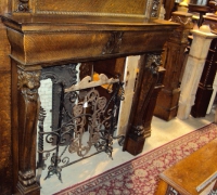 370-antique-lion-carved-fireplace-mantle