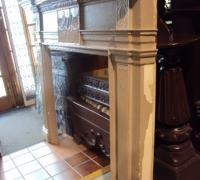 402-  sold  - antique-carved-fireplace-mantle