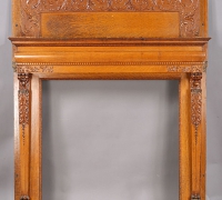 403-antique-carved-lion-fireplace-mantle