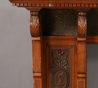412- sold - antique-carved-fireplace-mantle