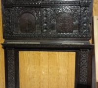 516 -antique-carved-tall-fireplace-mantle