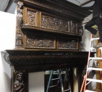 523  sold -antique-figural-carved-fireplace-mantle