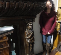 525  sold -antique-figural-carved-fireplace-mantle