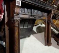 62- sold -antique-carved-fireplace-mantle