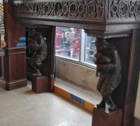 7F.Antique-Carved-Castle-Mantle