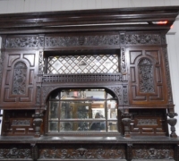 948 - Finest Carved Back Bar - Mantle in the USA- 120\'\'h x 104\'\' w x 24\'\' d