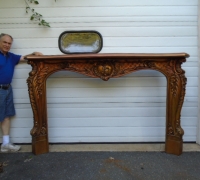 838 THE   FINEST CARVED    ANTIQUE   FRENCH  MANTLE    90