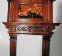 1172-sold-GREAT  X-LARGE CARVED TALL OR SHORT MANTLE - 84'' W X 105'' H OR 66''H X 25 1/2'' D