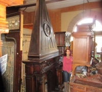8 GREAT ANTIQUE CASTLE MANTLE-11 FT 6 IN X 70 IN W SEE 1358 TO 1363
