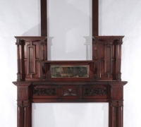 1410.....MAHOGANY MANTLE....121 INCHES H X 69 INCHES W....OPENING 48 H X 36 W  