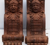 5A....PAIR CORBELS 15 1/2 H X 9 1/4 W