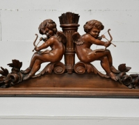 17.....FRENCH CHERUB CROWN....25 H X 51 W....C. 1890