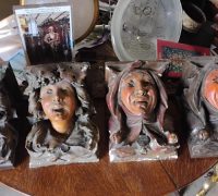 6A...Rare...Eavesdroppers. C. 1880........12" H X 10" W X 9" D...