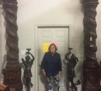 2...PAIR OF CARVED COLUMNS...C. 1790