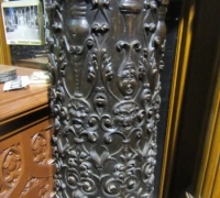 191- GREAT PR. OF FIMEST C. 1860 CARVED COLUMNS - 8\' OR 10\' HIGH - WALNUT