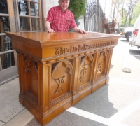 111- sold - antique-carved-front-bar-antique-carved-altar