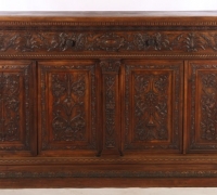 786-2 GREAT FINEST CARVED WALNUT BARS - SIDEBOARDS - (1) - 102'' W X 52'' H X 24'' D ... (1)  - 72'' W X 51'' H X 20'' D - SEE #695 TO 699 - #715 TO # 726