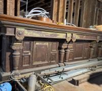 1U...GREAT C. 1860 - ANTIQUE FRONT BAR - 15 FT 4" L  OR  17 FT L.