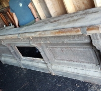 626- 13 ft. long weathered antique bar