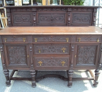 61-sold -antique-carved-front-bar-short-sideboards