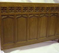 85-sold.....antique-front-bar-gothic-carved-panels