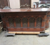 15...9 FT 6 IN. MAHOGANY FRONT BAR....SEE 842 TO 848