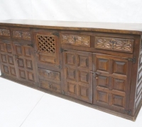 850...WALNUT CREDENZA 35.5 H X 86.75 W X 16.75 D