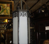 754* set-of-5-antique-large-gothic-hanging-lights-125-lbs-ea-heavy-cut-iron-and-brass