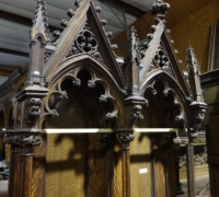 100-sold - set-of-antique-carved-gothic-throne-chairs