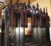 1P...Antique Back Bar ..Altar Top...85 " W X 66 H..C 1880