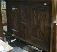 765* -antique-carved-gothic-cabinet