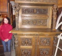 217-sold -antique-figural-carved-gothic-sideboard