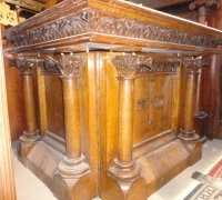 256- sold - antique-carved-gothic-altar