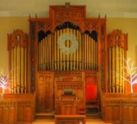266-antique-carved-gothic-organ- 15 FT. W X 8\' TO 13 FT HIGH