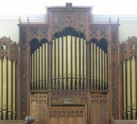 267-antique-carved-gothic-organ- 15 FT. W X 8\' TO 13 FT HIGH