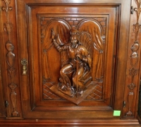 839- GREAT CARVED CABINET - 17\'\' H X 52\'\' W