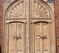 01,,,sold....Antique Gothic Door