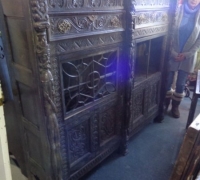 534 - circa 1800 - 70\'\' w x 17\'\'d x 60\'\' h - wood grill on both doors
