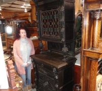 766* sold- Gothic Cabinet - 90\'\'H X 34\'\' W